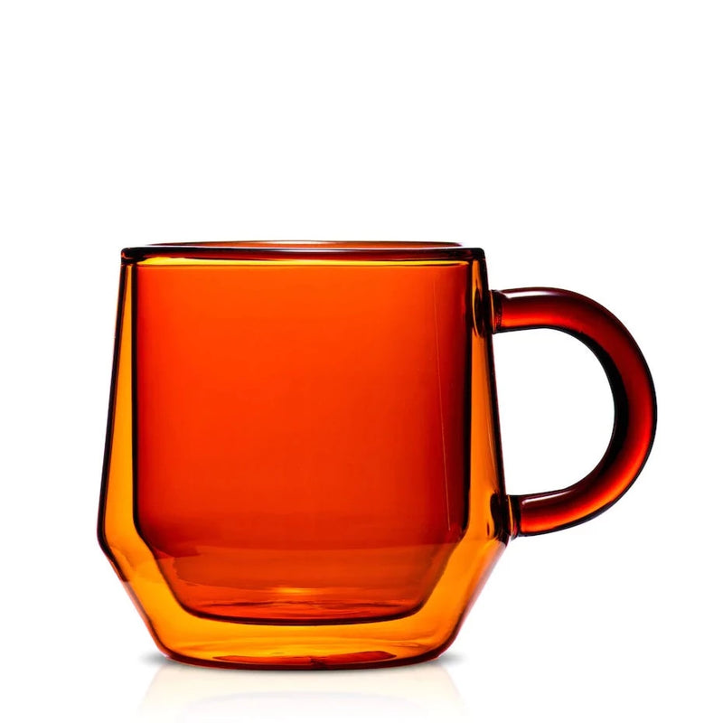 Double Walled Cappuccino Glass Set - Amber 6oz