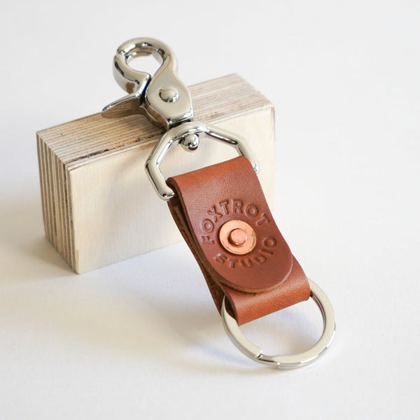 Foxtrot Simple Key Clip - Brown