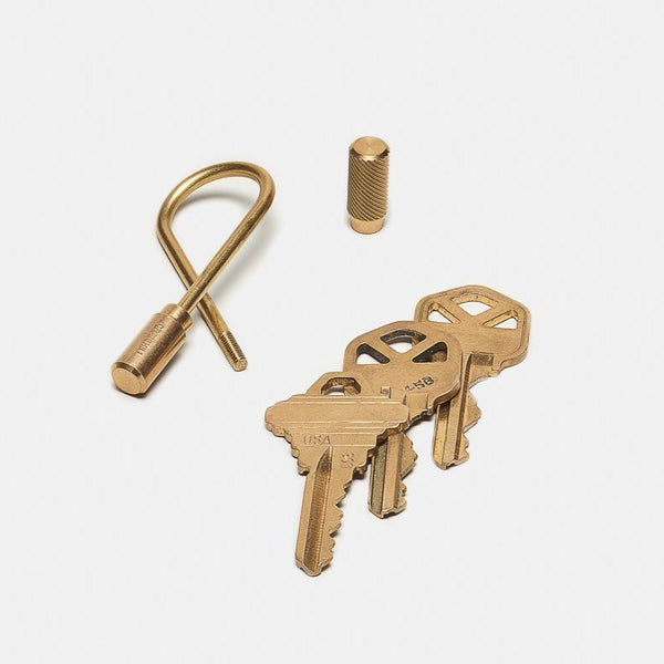 Craighill Closed Helix Keyring - Brass